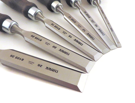 6 Piece Standard Bevel Edge Chisel Set in Wooden Presentation Box