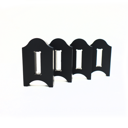4 Piece Roubo Style Aluminum Black Winding Stick Bracket Kit