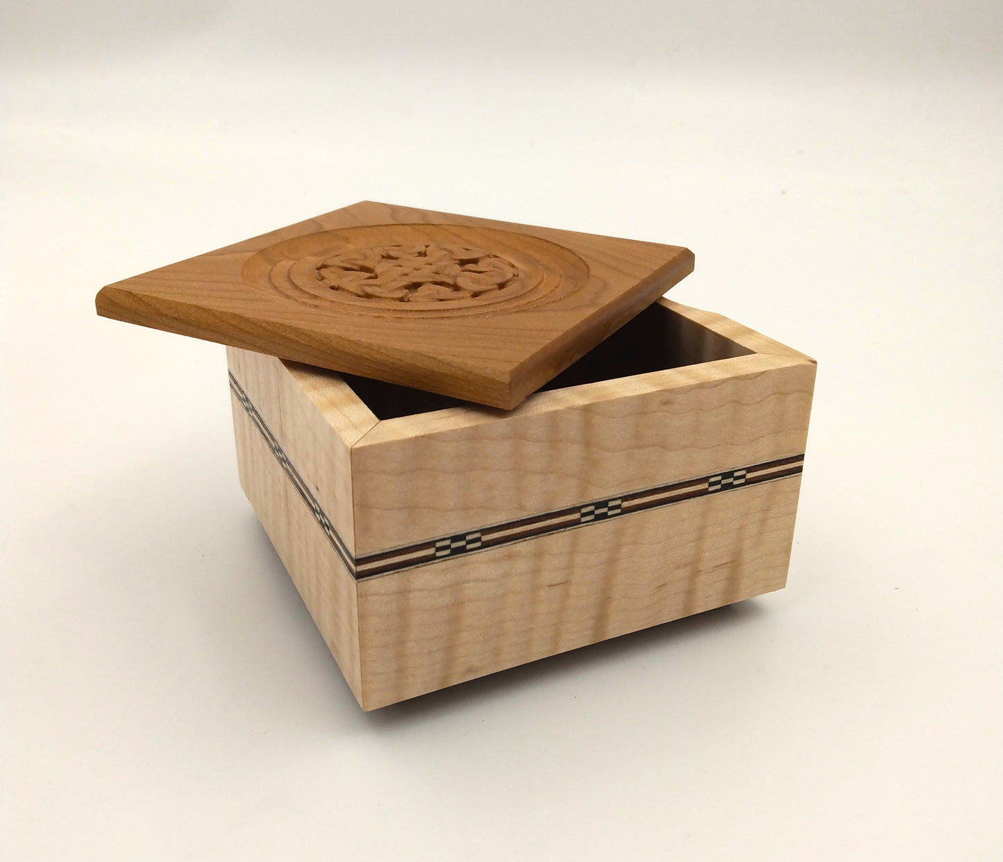 Celtic Curly Maple & Cherry Box