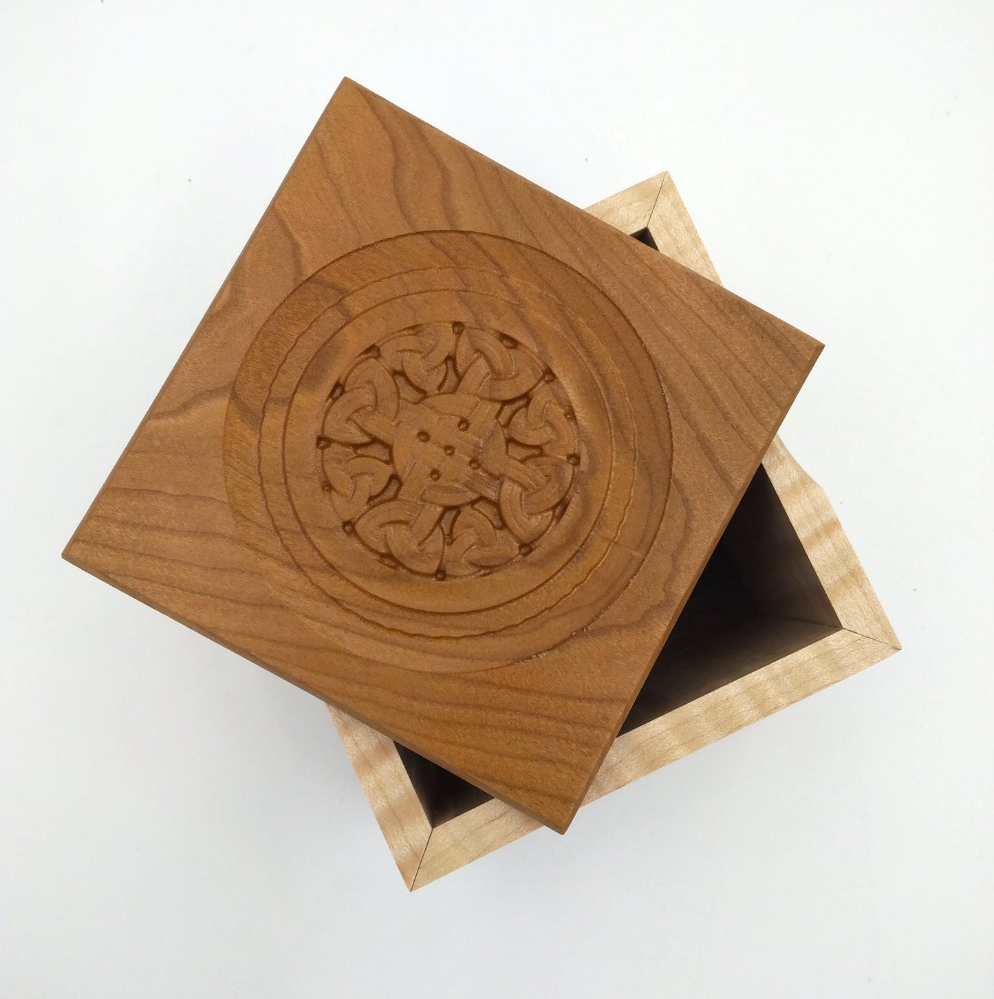 Celtic Curly Maple & Cherry Box
