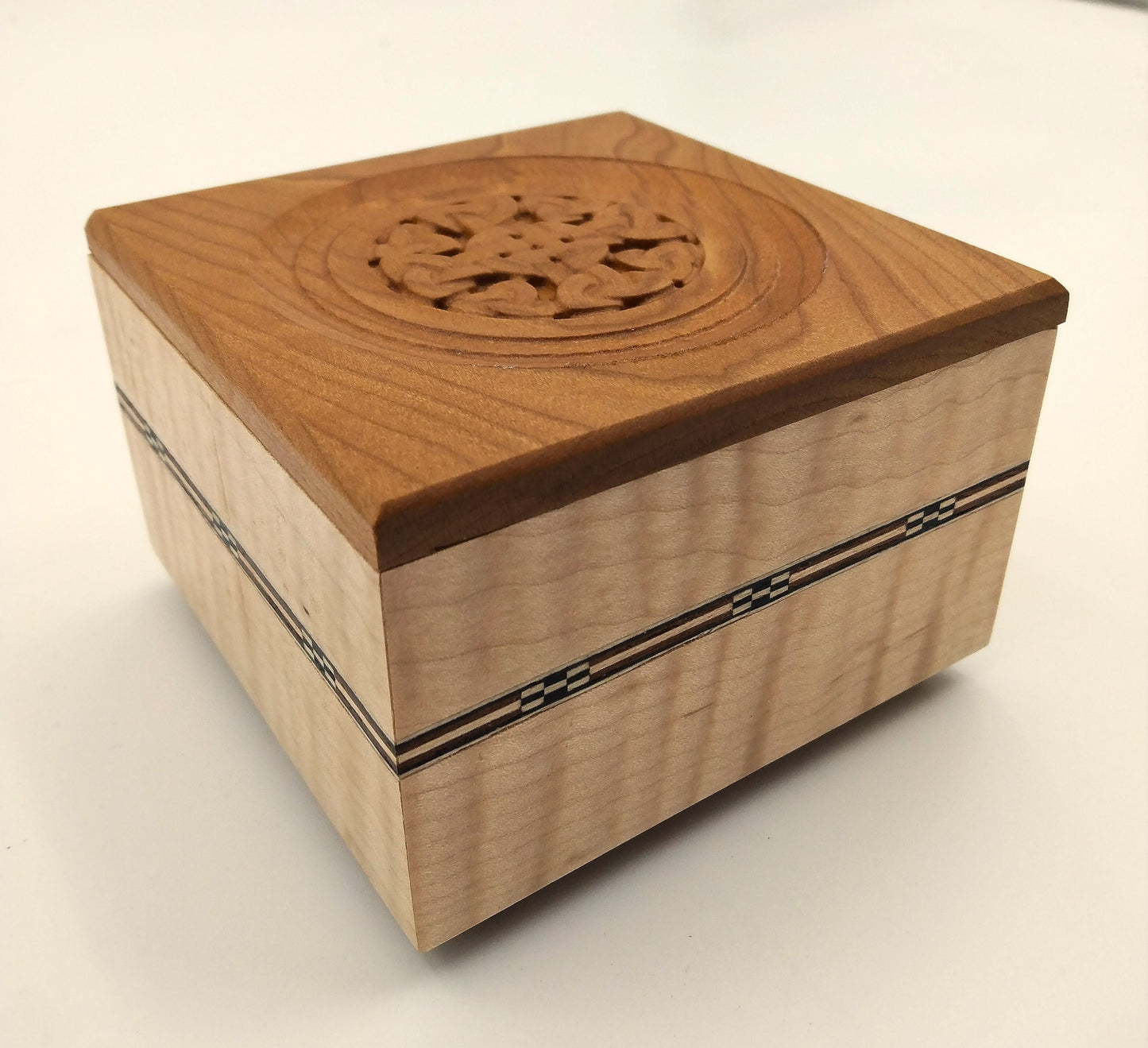 Celtic Curly Maple & Cherry Box