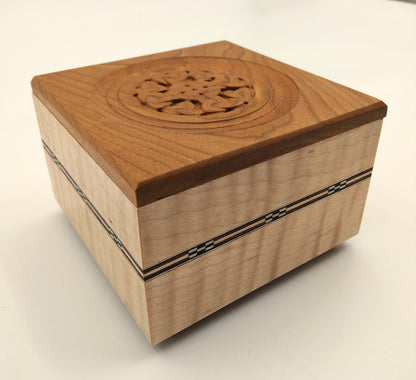Celtic Curly Maple & Cherry Box
