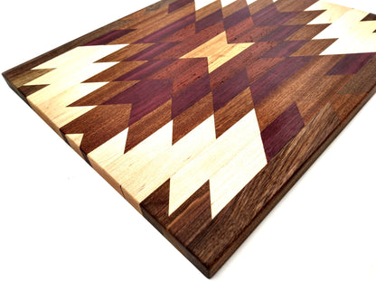 10.5"x13" Thin "Aztec" Southwestern Pattern Cutting Board