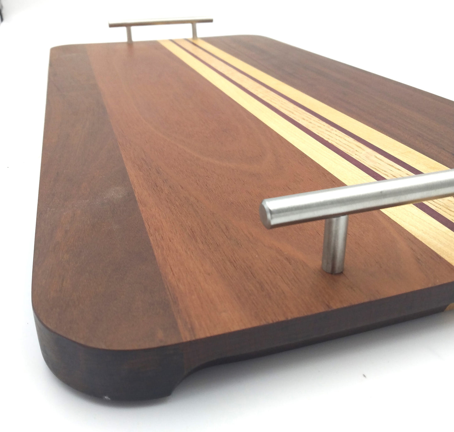 Ipe, Oak, Purple Heart and Yellow Heart Serving Tray