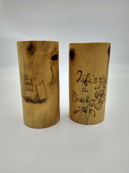 Norfolk Island Pine Tumblers (food grade)