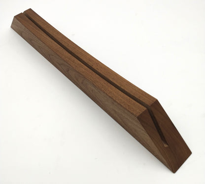 Walnut record stand