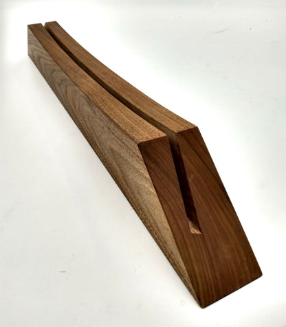 Walnut record stand