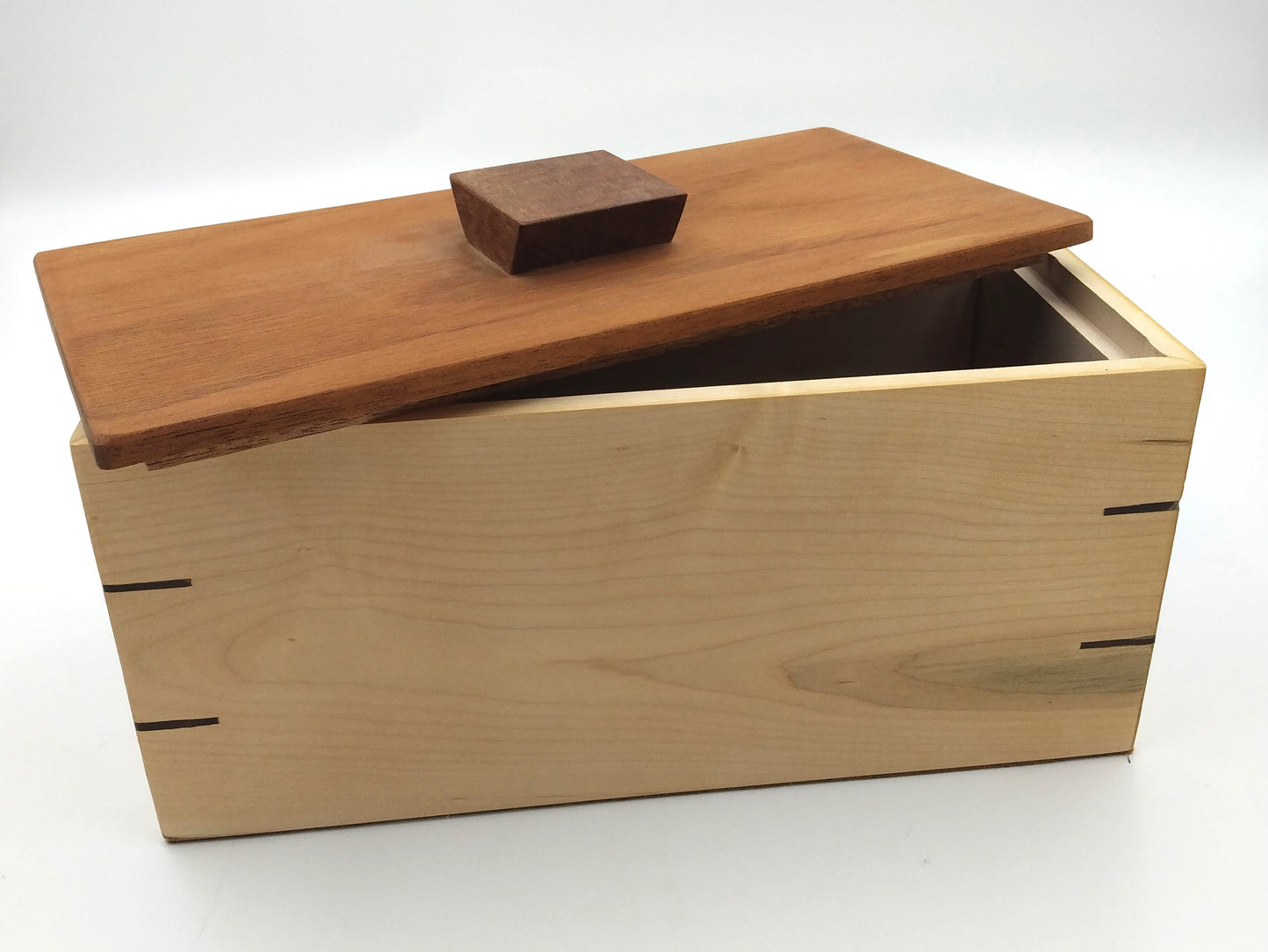 Leopardwood, Walnut, Maple, and Mahogany Box