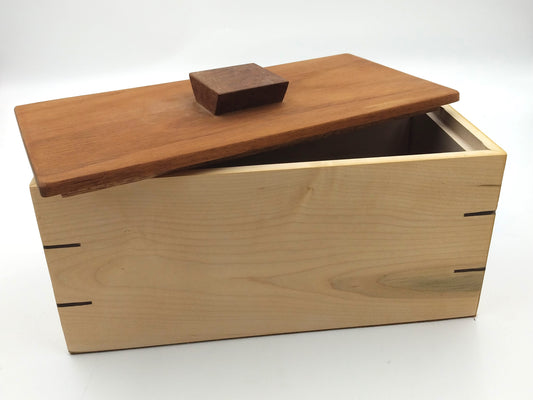 Leopardwood, Walnut, Maple, and Mahogany Box