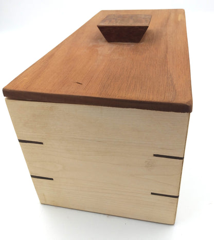 Leopardwood, Walnut, Maple, and Mahogany Box