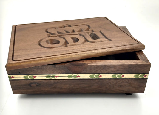 Large Walnut College Logo Boxes