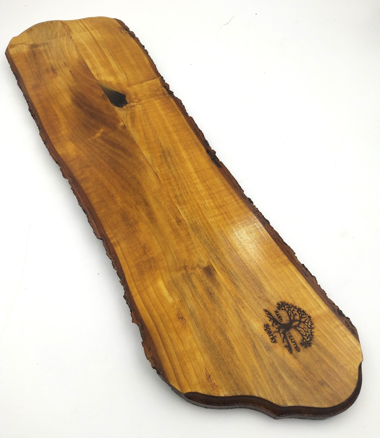 Live Edge Wide Stained Charcuterie Board