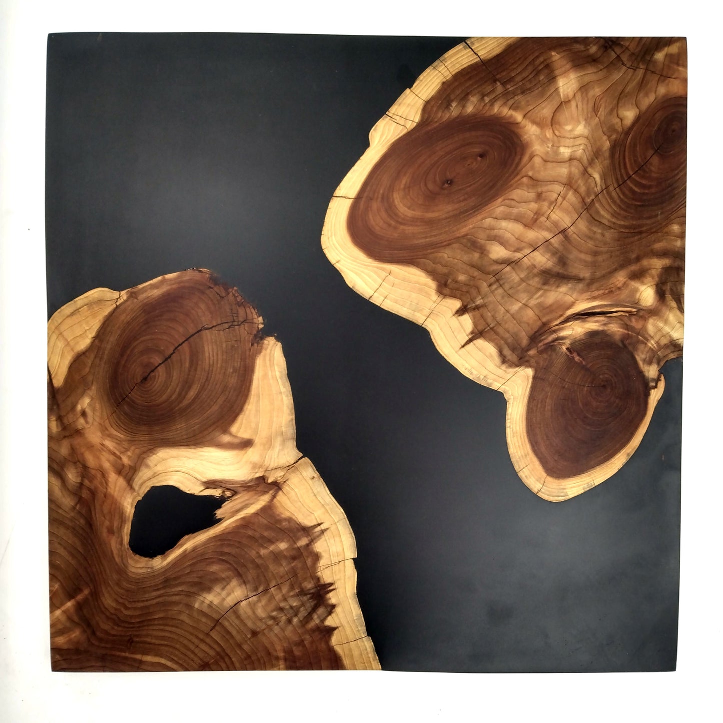 Black Epoxy and Cedar Cookie Charcuterie Board