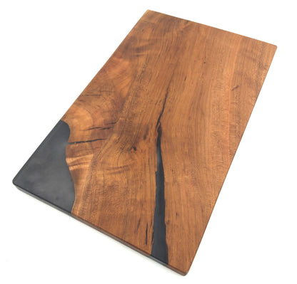 Translucent Epoxy and Cherry Serving Board