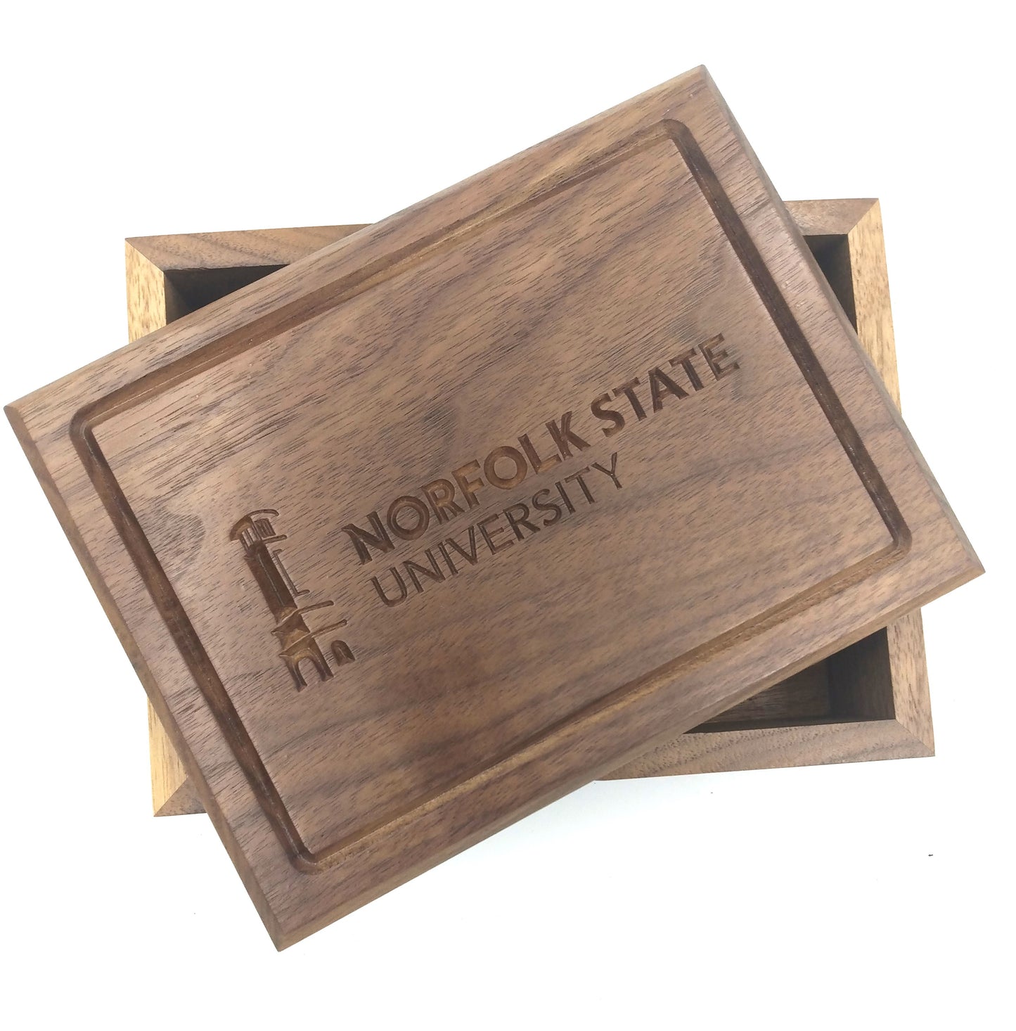 Large Walnut College Logo Boxes