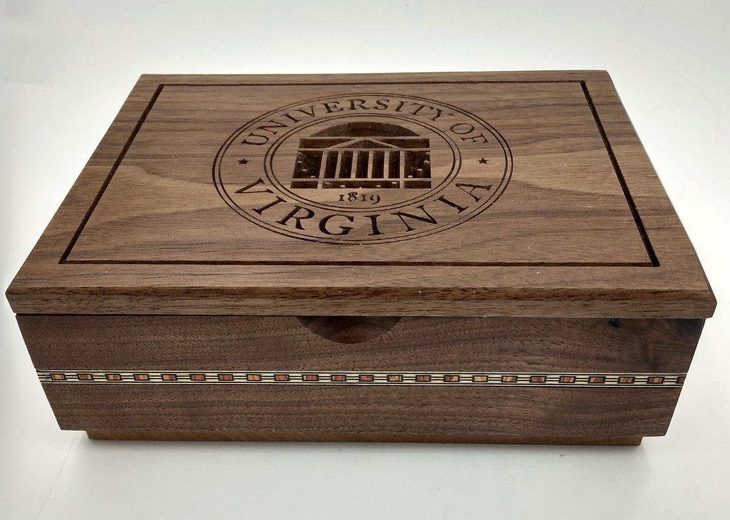 Large Walnut College Logo Boxes