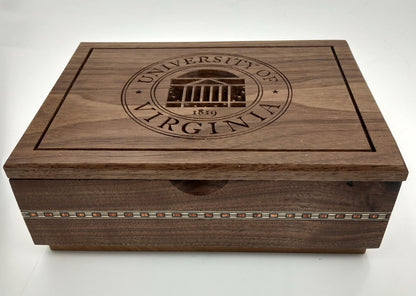 Large Walnut College Logo Boxes