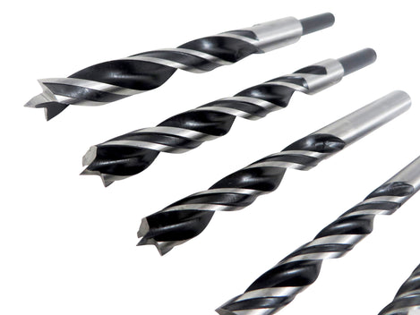 Twin Land Brad Point Drill Bit Set 1/8" to 1/2" - 7 Pieces in Pouch