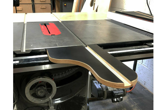 Izzy Swan Clamp-On Table Saw Infeed Saddle Extension