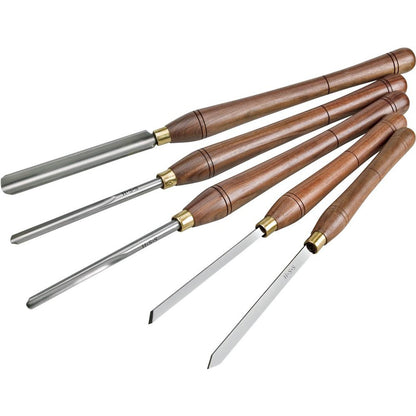Deluxe 5 pc Lathe Chisel Set
