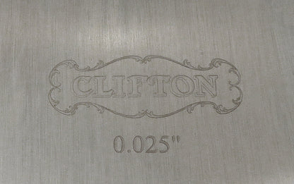 Clifton 4 Pc Set Rectangular Cabinet Scrapers, 3"x6" (0.01", 0.o15", 0.02", 0.025")