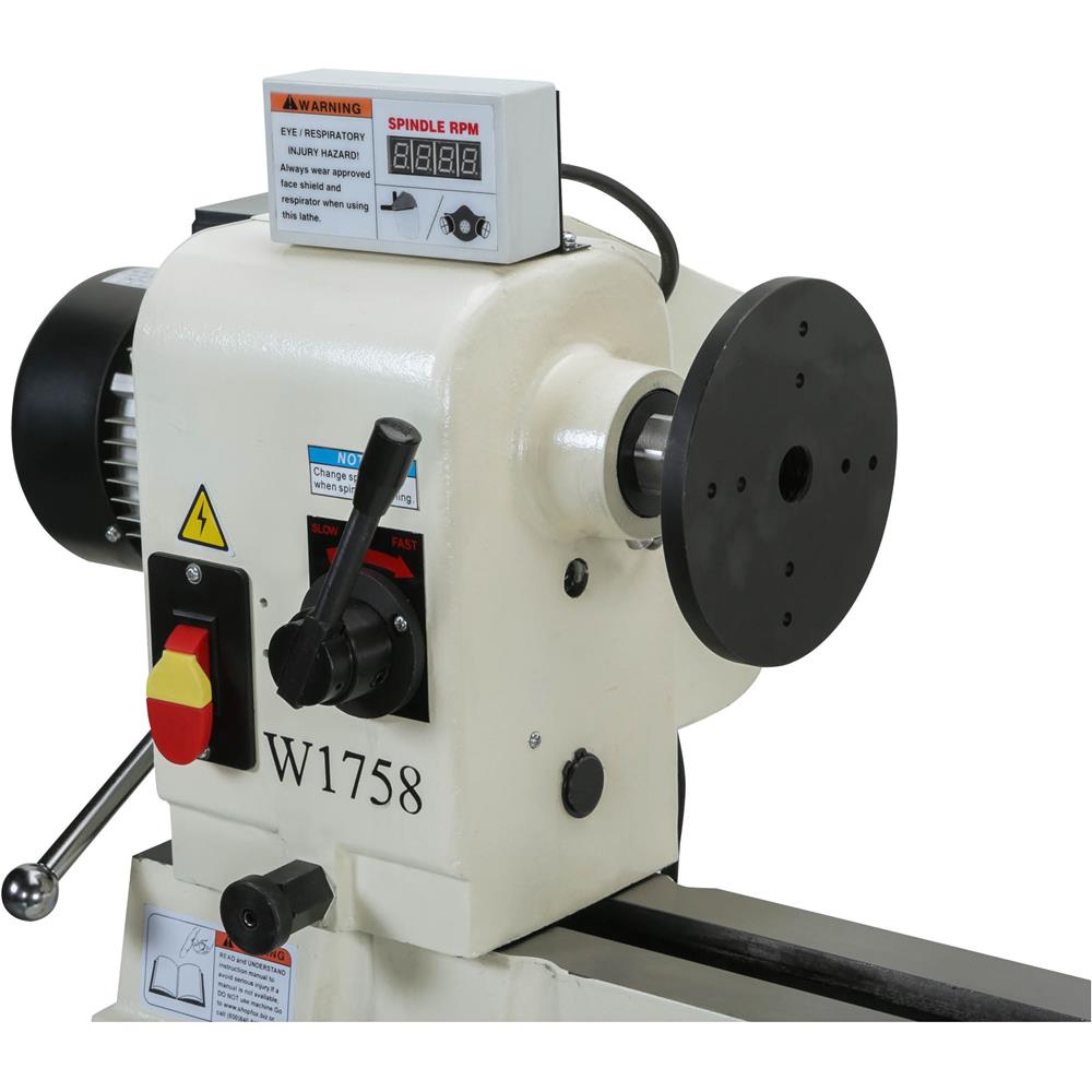 W1758—16" x 46" 2 HP Variable-Speed Wood Lathe